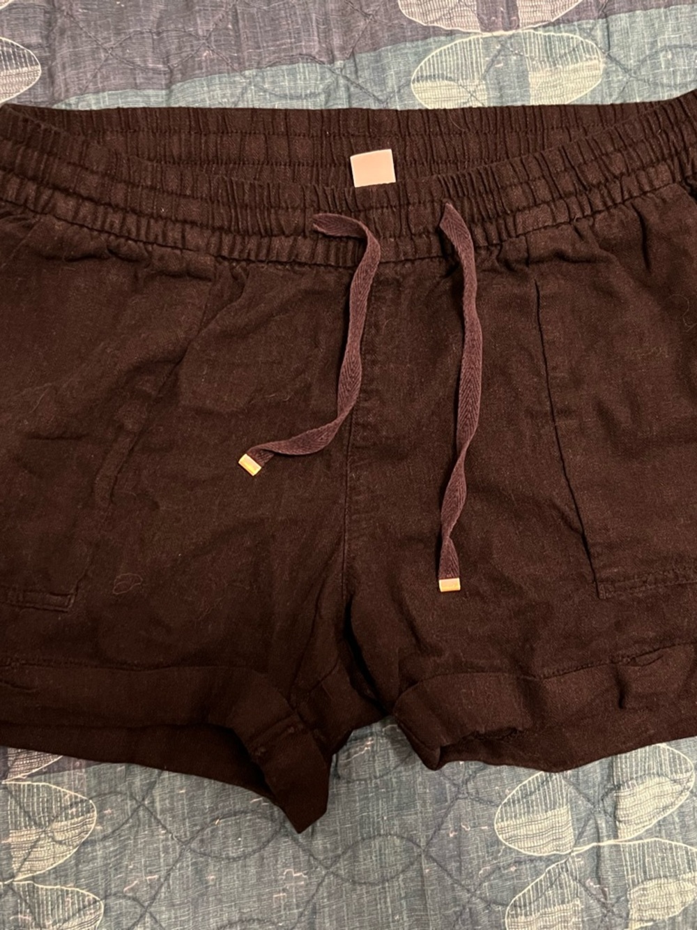Old Navy Women's Black Mid-rise Drawstring Shorts